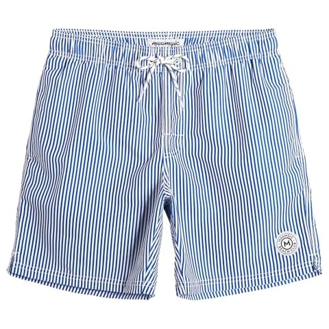 Elastic Waist Swim Trunks for Men