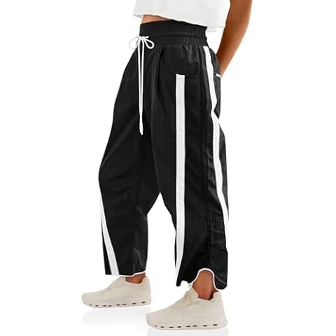Elastic Waist Track Pants for Women