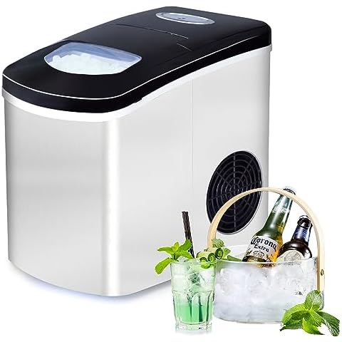 Portable Countertop Ice Maker Machine - Zvoutte Self-Cleaning