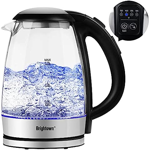 Aigostar Electric Kettle Temperature Control & Tea Infuser 1.7L, Hot Water Tea Kettle with Variable Temperature LED Indicator Light Change Auto Shut-O