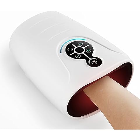 CINCOM Cordless Hand Massager with Heat 026H White