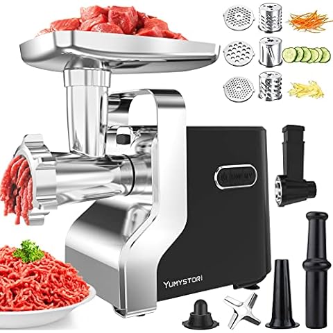 VEVOR Manual Meat Grinder, All Parts Stainless Steel, Hand Operated Meat  Grinding Machine with Tabletop Clamp, 2 Grinding Plates & Sausage Stuffer,  Ideal for Home Kitchen Restaurant Butcher's Shop