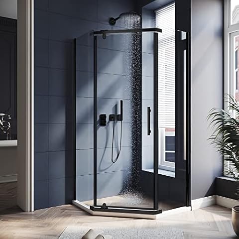 Fab Glass and Mirror 28'' W x 75'' H Pivot Frameless Shower Door