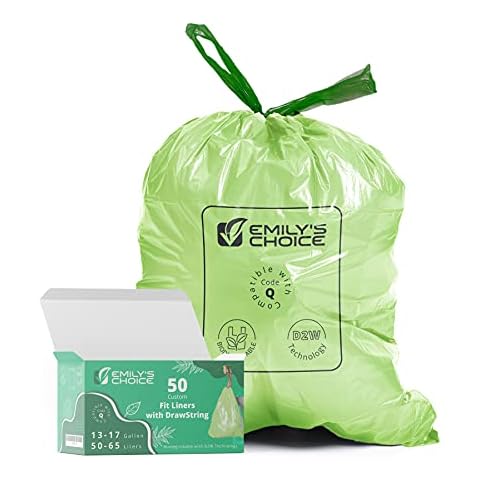 30Pcs Tall Drawstring Trash Bags, 13 Gallon White Trash Bags for Tall  Kitchen Trash Can, Unscented Leak Protection Bags