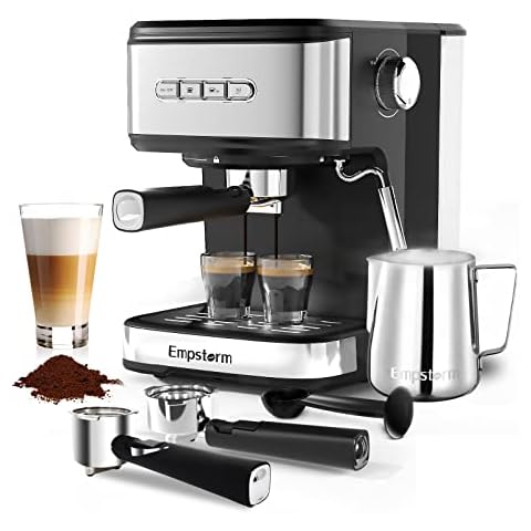 Espresso Machine 20 Bar, Compact Espresso Maker With Milk Frother Steam Wand,  Professional Cappuccino Machine With 49 Oz Removable Water Tank For Lattes,  Macchiatos, Gift For Dad Mom Wife