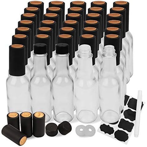 North Mountain Supply 750ml Glass Bordeaux Wine Bottle Flat-bottomed Cork Finish - with #8 Premium Natural Corks & PVC Shrink Capsules - Case of 12
