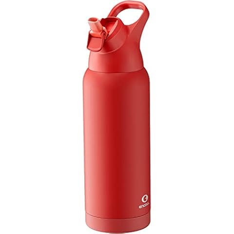 RAYMYLO Water Bottle 32oz, Insulated Tumblers with Handle & Straw