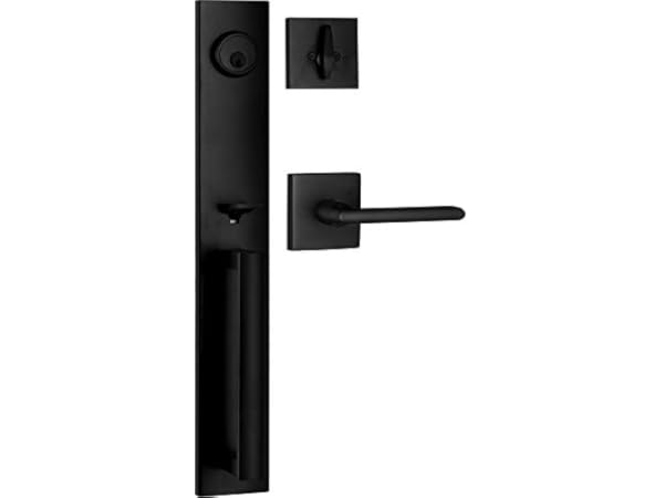 KIAYACI Front Door Lock Set Double Door Handle Sets Black Door