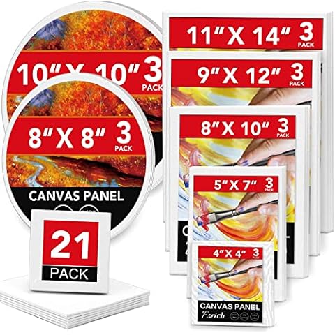 ESRICH Canvas Boards for Painting 8x10 in14 Pack Blank Canvas