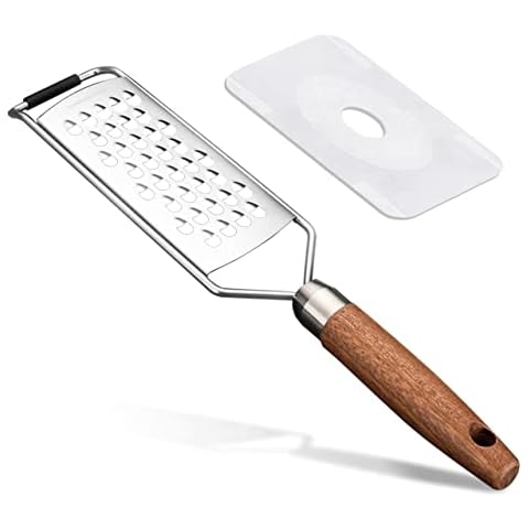 Kings County Tools Stainless Steel Cheese Grater | Integrated Cherry Wood  Serving Bowl | Made in Italy | 8.25 Long by 3.25 Wide