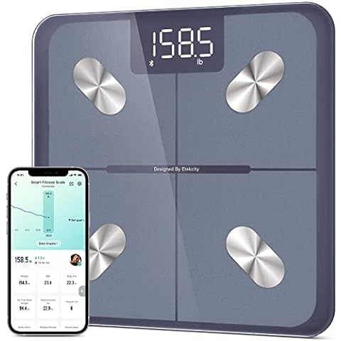 Vitafit Smart Body Fat Weight Scale for Body Composition Monitors, Over  20Years Weighing and Body Analyzer Professional,Digital Wireless Bathroom  Scale for BMI Fat Water Muscle Sync App, 400lb, Black 