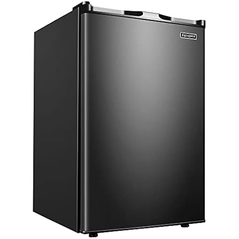 hOmelabs Upright Freezer - 1.1 Cubic Feet Compact Reversible Single Door Vertical  Freezer with Child Door Lock - Table Top Mini Freezing Machine with  Removable Shelves for Office Dorm or Apartment