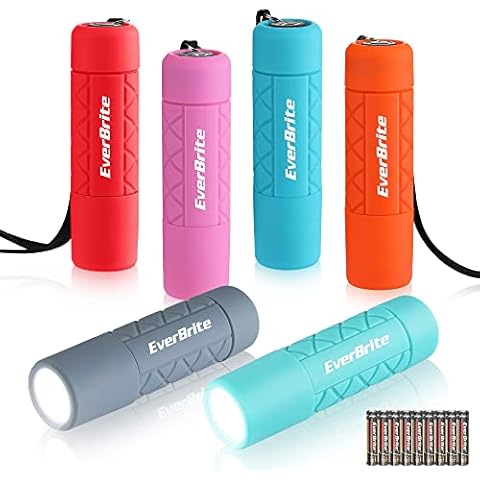 KunHe 6 Pack LED Camping Lanterns Flashlights with 18 AA Batteries