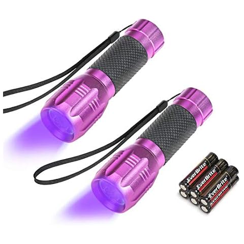 1Pack Powerful Mini Blacklight Flashlight - Small Portable UV Flashlight  for Pet Urine Detection, Scorpion Hunting, Resin Curing, Bed Bug Detection,  Nails - Black Light UV Flashlight