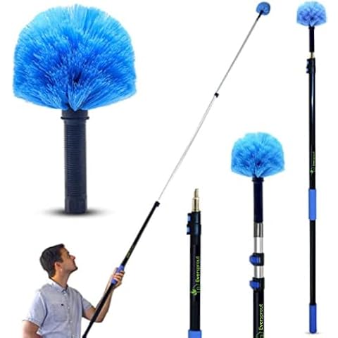 EVERSPROUT 5-to-12 Ft Car Brush with Rubber Bumper, Lightweight Extension  Pole Handle, Soft Bristles Car Wash Brush, RV Wash Brush, Truck Wash Brush