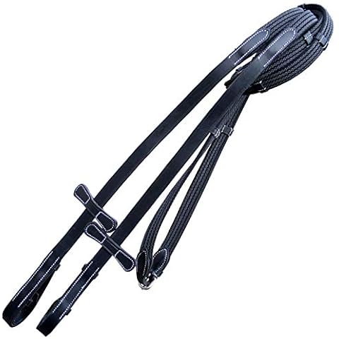 Weaver Leather Bridle Leather Split Reins, Brown, 5/8 x 7