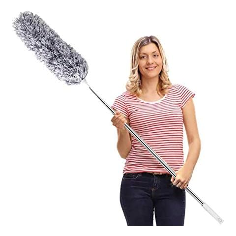 4 pcs Extendable and Washable Microfibre Feather Duster,13 to 30  Reachable, Microfibre Cleaning Tool, Small Dusters for Cleaning Office,  Car