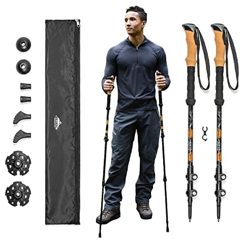 Extended Grip Trekking Poles