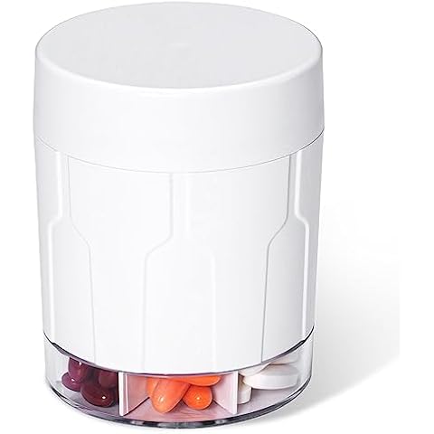 Large Pill Organizer, 9 Compartments Portable Travel Pill Box Case Moisture  Proof, XL Pill Container Holder for Vitamins, Cod Liver Oil, Supplements