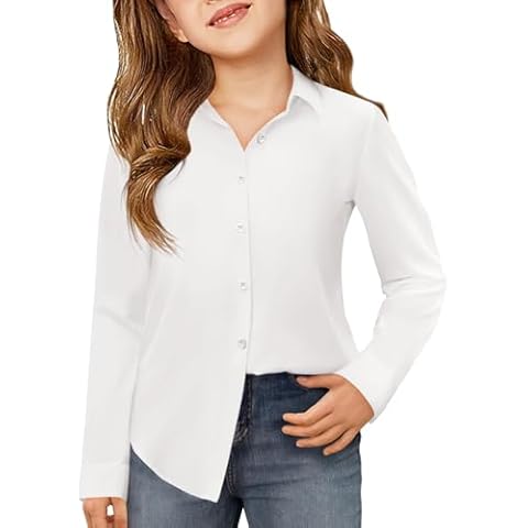 Fabric Button-Down Shirts for Girls