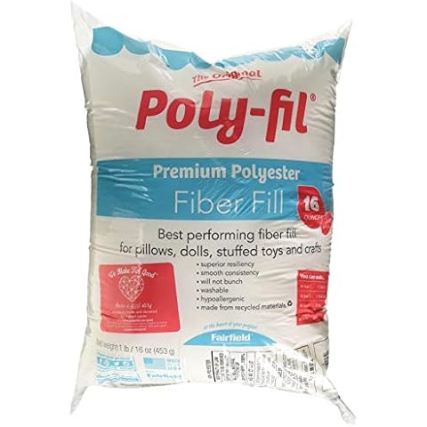 Poly Fill Stuffing Toys Fiber Bag Premium Filler Pillow Craft Home Box 5 lbs  NEW