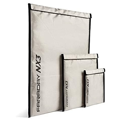  Faraday Defense 20pc Kit NEST-Z Faraday Bag EMP/Solar-Flare  Prepper Ultra Thick - Military Grade Design, Superior Shielding  Performance, Phones - Radios - Hard Drives - Tablets - Laptops Made in USA 