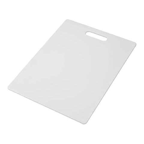 Belwares Large Plastic Cutting Board White, With Black Borders