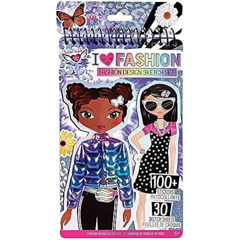 Fashion Angels Disney Stitch Color & Collage Design Set - 15 Colorable Lilo  and Stitch Posters - Add Your Own Designs with 7 Included Sticker Sheets -  Ages 8 an…