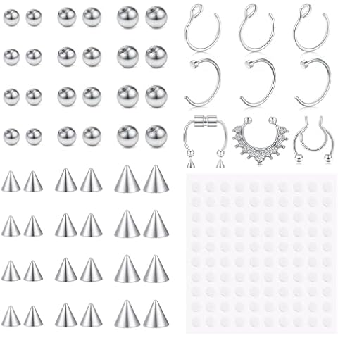 Faux Body Piercing Jewelry for Men