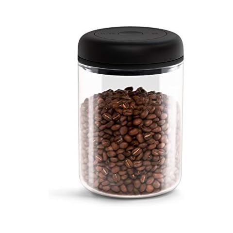 Lonovel Ceramic Coffee Canister Jars,Airtight Coffee Storage Container with  Handle Lid,Ceramic Food Storage Jars for Coffee