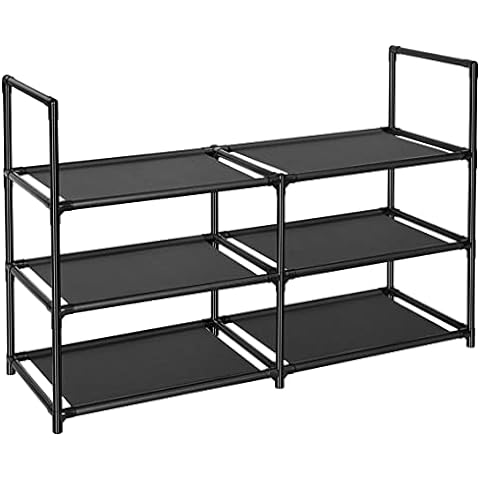  Kitsure 9-Tier Tall Shoe Rack for Closet - Shoe Organizer with  Hook Rack, Large-Capacity of 36-45 Pairs, Shoe Shelf for Entryway, Closet,  Black : Home & Kitchen