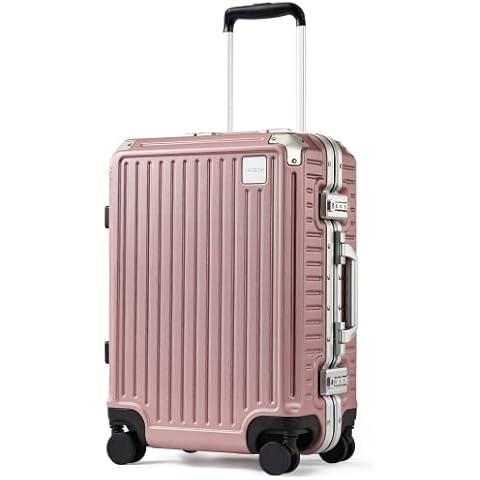 Ginza Travel 20inch Carry-On Hard Luggage for Travel Trips Business,Light Pink, Size: Carry on-20