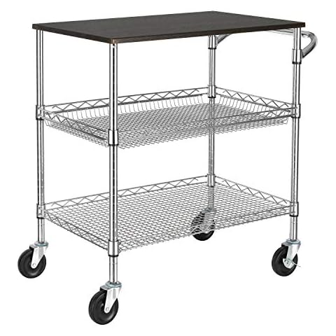 Jubilee Heavy-duty 3-tier Utility Service Cart With Wheels, 40.25