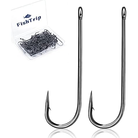 Fishing J Hooks Saltwater O'Shaughnessy Forged Hooks 35pcs