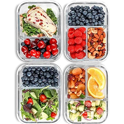 Perfect Portions 14 Pc Labelled Color Coded Diet Portion Control Containers  -NEW