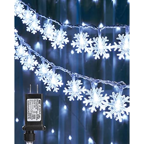 Flacchi Color Changing Christmas Lights, 49Ft 100 LED C6 Christmas