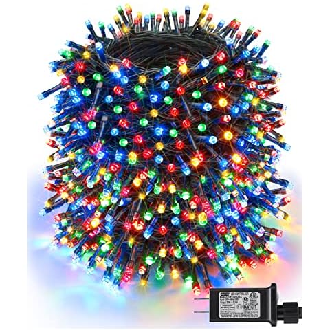 Flacchi Color Changing Christmas Lights, 49Ft 100 LED C6 Christmas