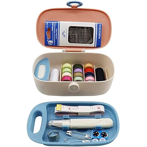 Flytreal Sewing Kit Box Basket, Wooden Hand Home Sewing Repair Tool Kit,  Beginner Universal Sew Kit Accessories for Women, Men, Adults, Girls, Kids  (Retro Dandelion)