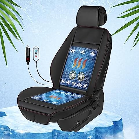 Fochutech Heated Car Seat Covers Cooling Car Seat Cushion with