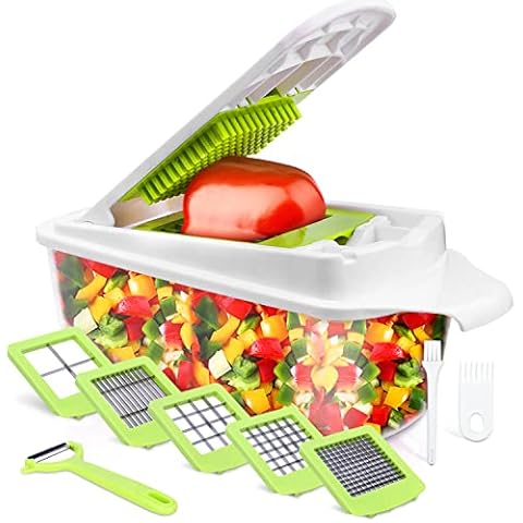 Vegetable Chopper Veggie Chopper Sedhoom Food Choppers and Dicers Hand Onion  Chopper Onion Cutter Potato Salad Fruit Apple Carrot Chopper with Container  Chopper Vegetable Cutter 