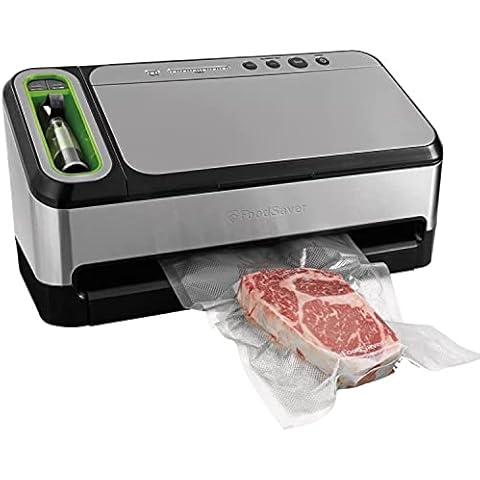 FoodSaver FM2435 Vacuum Sealer Machine with Bonus Handheld Vacuum Sealer  and Starter Kit, Safety Certified, Silver