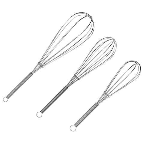 Prepworks by Progressive 6 inch Balloon Whisk, Handheld Steel Wire Whisk Perfect for Blending, Whisking, Beating and Stirring, BPA Free, Dishwasher