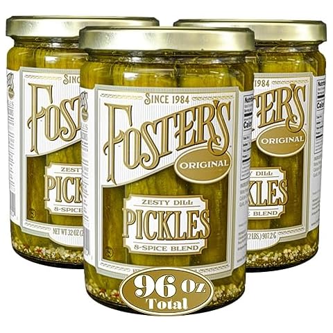  Mrs. Kleins Large Hot Pickles, Bold Spicy Dill Pickle Snack, Spicy Giant Dill Pickles Made with Natural Ingredients, Kosher, Low Carb,  Gluten Free & Vegan