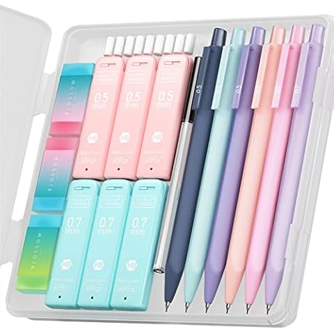 Four Candies 12Pack Pastel Gel Ink Pen Set, 11 Pack Black Ink Pens