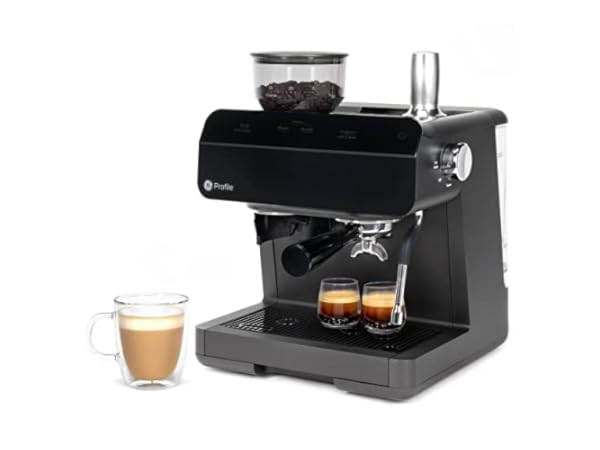 One Semi-automatic Household Espresso Machine With Steam Milk Frother, Imd  Touch Panel, Visual Pressure Gauge And Electronic Temperature Control