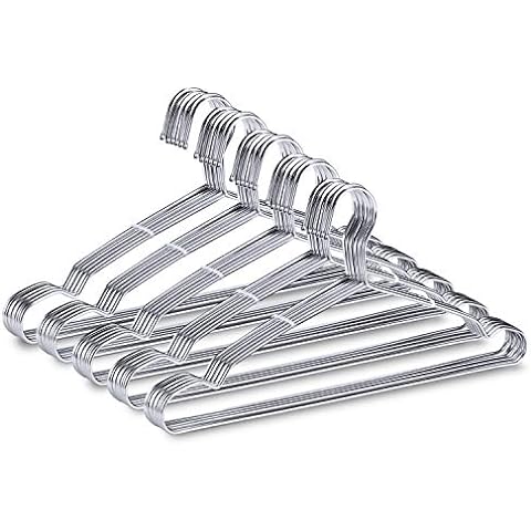 Clothes Hangers 50 Pack Coat Hangers 17.7 Inch Large Bulk Wire