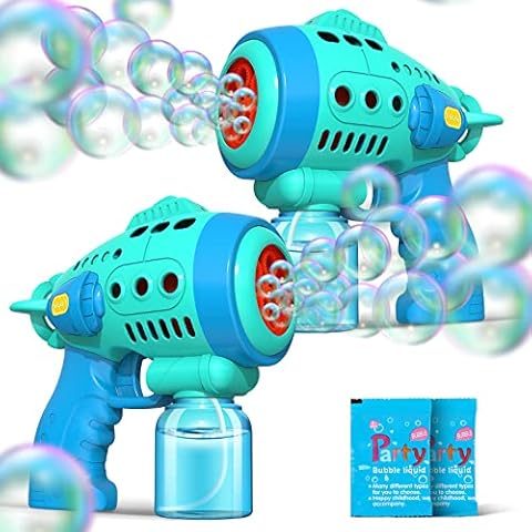 Bubble Gun Blower for Kids, Non-Toxic Leak-Resistant Easy Refill Dolphin  Bubble Blaster Toy with Soap Solution, Bubble in Minutes, Perfect for