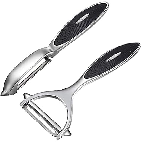 OXO 11244500 Good Grips 5 1/2 Y Vegetable Peeler with Wide Straight  Stainless Steel Blade