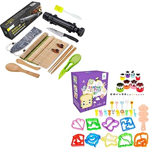 FUNGYAND Sushi Making Kit 27 Pcs Pro Sushi Kit Includes Bazooka