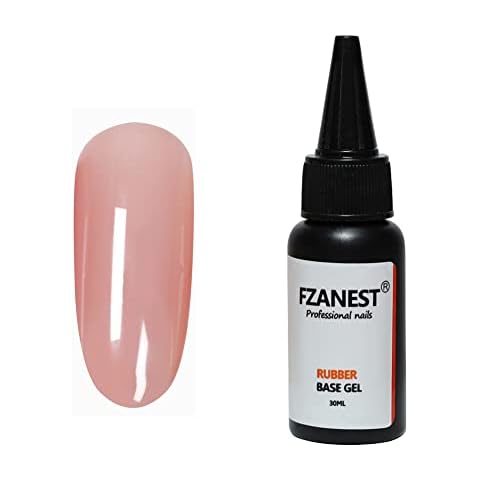 FZANEST Rubber Base Gel For Nails Set, Rubber Base Color Gel In a  Bottle,Extension Gel Sheer Milky White Pink Nude Gel Nail Polish Kit,Led UV  Soak Off Structure/Strengthen Natural Color Gel Po 